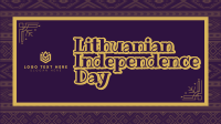 Folk Lithuanian Independence Day Animation Design