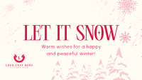 Minimalist Snow Greeting Animation Preview