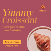 Baked Croissant Instagram post Image Preview