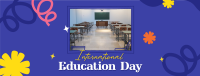 Education Day Celebration Facebook Cover Design