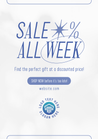 Minimalist Week Sale Poster Image Preview