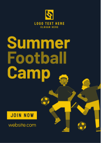 Summer Football Camp Flyer Design