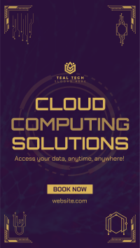 Techy Cloud Computing Instagram Reel Image Preview