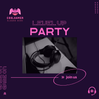 Level Up Party Instagram post Image Preview