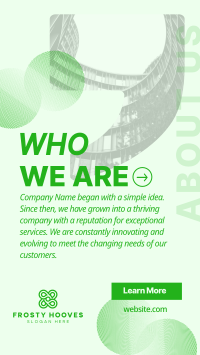 Corporate About Us Quote TikTok Video Image Preview