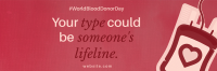 Life Blood Donation Twitter Header Design