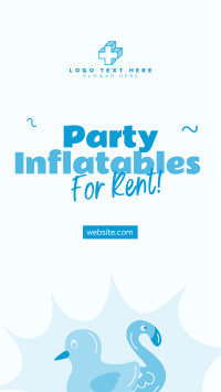 Party Inflatables Rentals Instagram Story Design