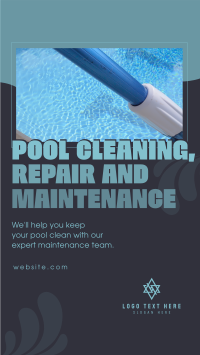 Pool Cleaning Services TikTok Video Design
