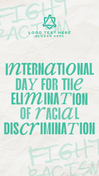 Stop Racial Discrimination Facebook Story Design