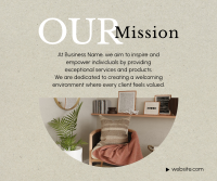 Our Interior Mission Facebook Post Design