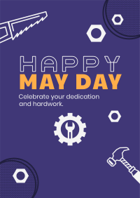 May Day Message Poster Design