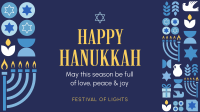 Happy Hanukkah Pattern Video Image Preview