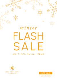 Winter Flash Sale Flyer Design