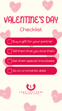 Valentine's Checklist Instagram Reel Image Preview