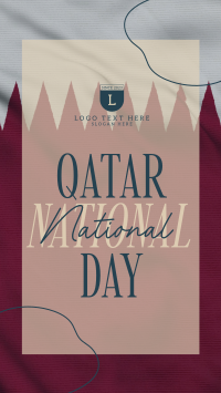 Qatar National Day Greeting YouTube Short Design