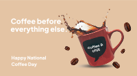 Coffee Before Everything Facebook Event Cover Design