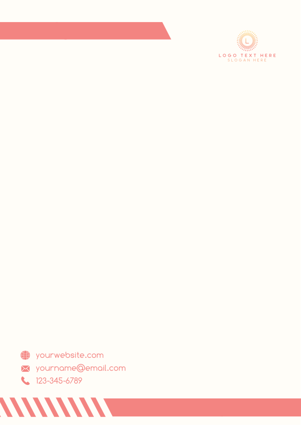 Sideways Letterhead Design Image Preview