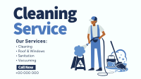 Professional Cleaner Services Facebook event cover Image Preview