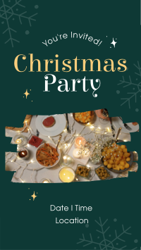 Snowy Christmas Party Instagram Story Design