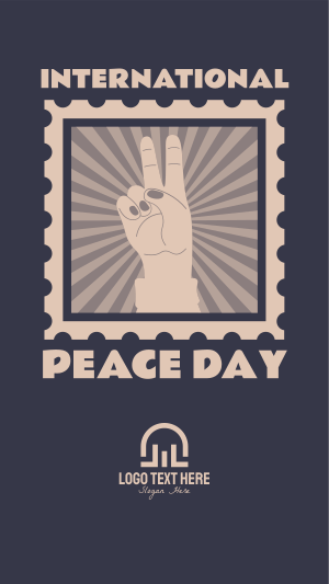 Peace Day Stamp Instagram story