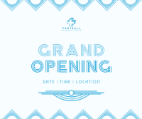 Art Deco Grand Opening Facebook Post Design