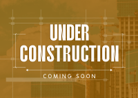 Under Construction Postcard Image Preview
