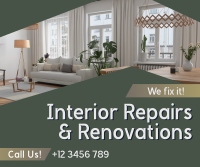 Home Interior Repair Maintenance Facebook Post Design