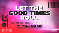 Retro Party DJ  Facebook Event Cover Image Preview