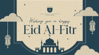 Mosque Eid Al Fitr Facebook Event Cover Design