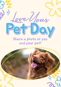 Pet Day Doodles Flyer Design