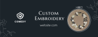 Custom Made Embroidery Facebook Cover Design