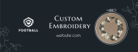 Custom Made Embroidery Facebook Cover Image Preview