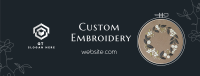 Custom Made Embroidery Facebook Cover Image Preview