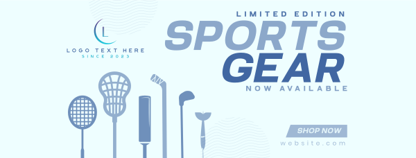 Professional Sporting Goods For Sale Facebook Cover Design