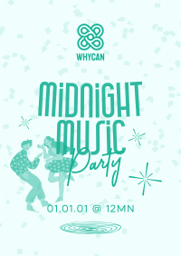 Midnight Music Party Poster Image Preview