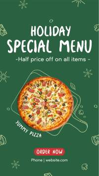 Holiday Pizza Special Instagram story Image Preview
