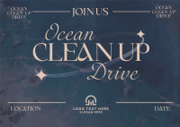 Y2K Ocean Clean Up Postcard Design