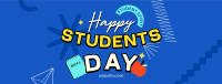 Happy Students Day Facebook Cover Design