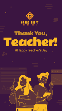 Thank You Teacher Facebook Story Image Preview