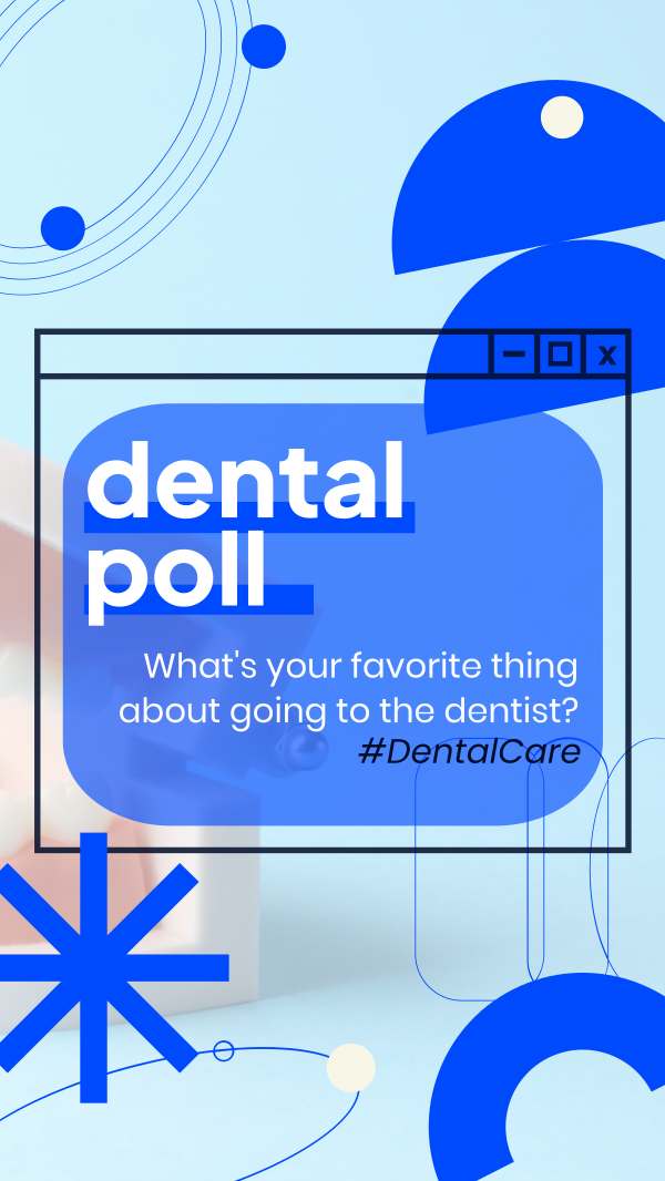 Dental Care Poll Facebook Story Design