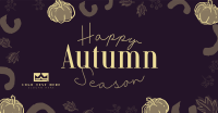 Leaves and Pumpkin Autumn Greeting Facebook ad Image Preview