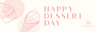 Dessert Dots Twitter Header Design