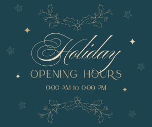 Elegant Holiday Opening Facebook post Image Preview