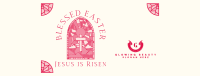 Easter Stained Glass Facebook cover Image Preview