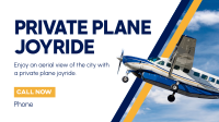 Private Plane Joyride YouTube Video Design