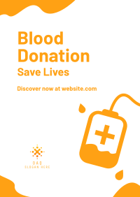 Blood Bag Donation Poster Design