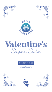 Valentines Day Super Sale Facebook story Image Preview