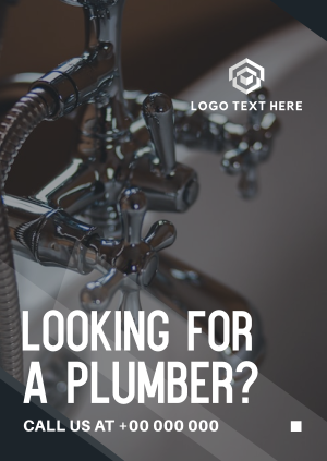 Modern Clean Plumbing Service Poster Image Preview