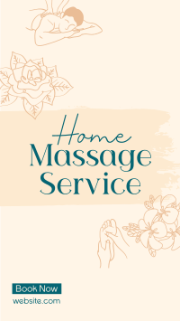 Home Massage Service Instagram reel Image Preview