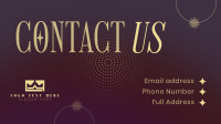 Dainty & Elegant Contact Us Facebook Event Cover Design